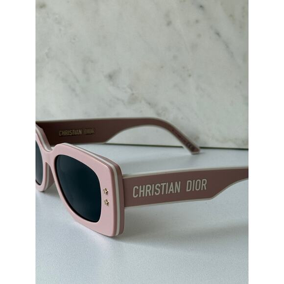 NEW Dior Pacific S1U Logo Sunglasses in Mauve Powder Pink - Picture 6 of 10